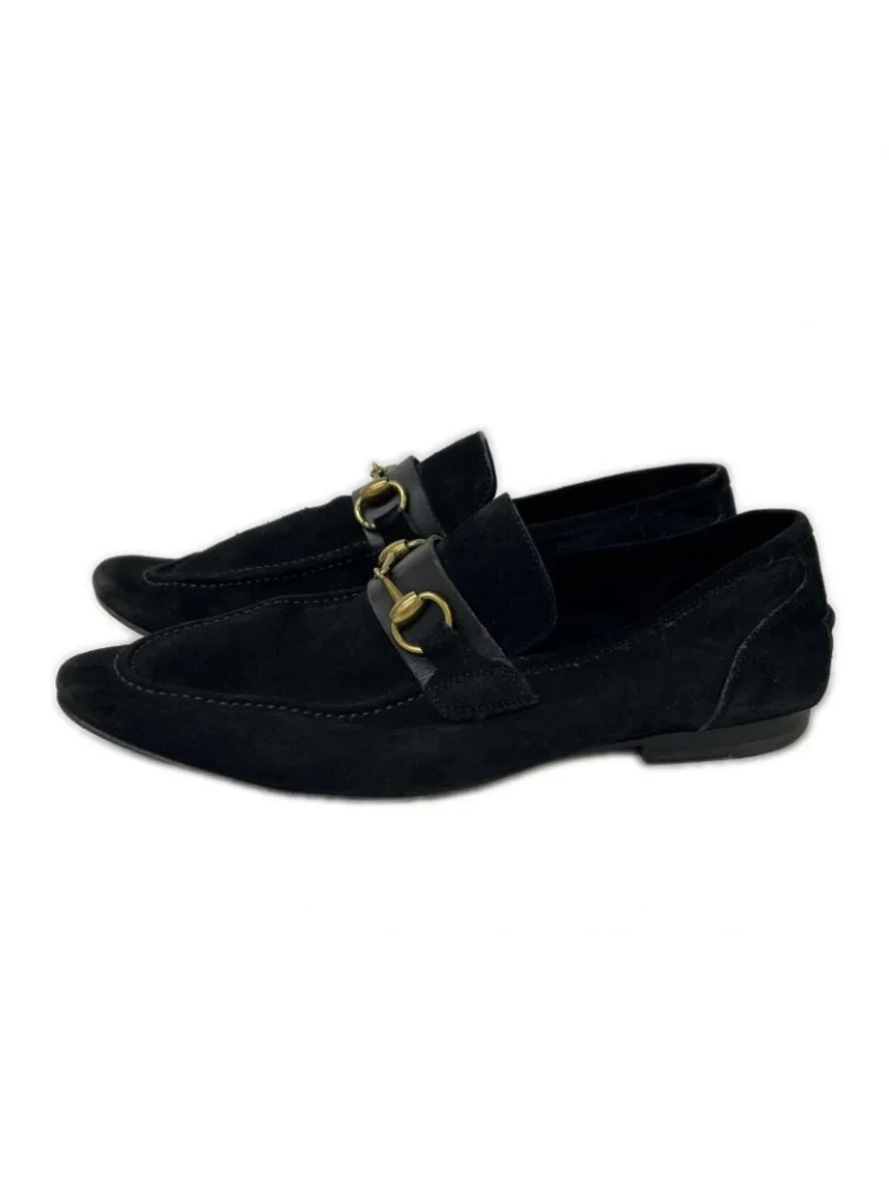 Gucci Suede Horsebit Loafers
